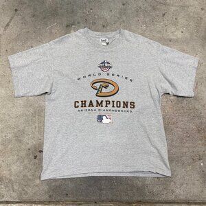 Vintage Diamond Backs World Champions Baseball Graphic T Shirt
